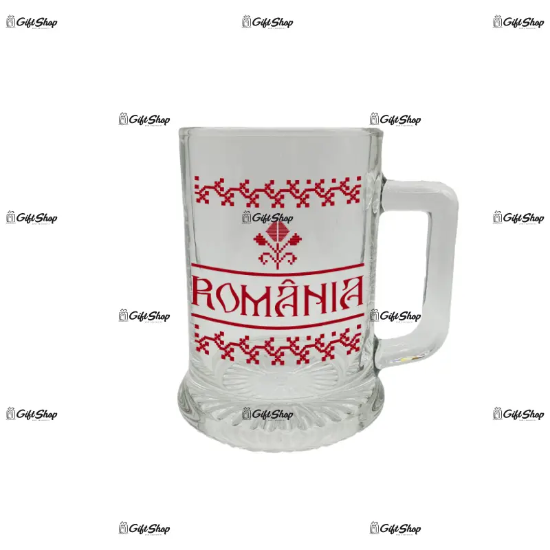 Decor romania, halba cu mesaj